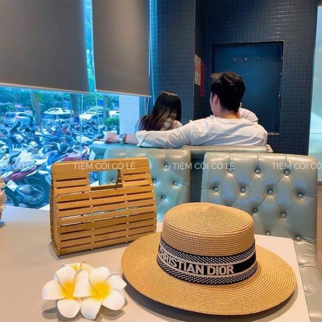 Nón gaucho đai chữ sang chảnh thời trang cao cấp - Tiệm Cói Cô Lê