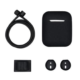 Bộ 4 phụ kiện silicon bảo vệ cho hộp tai nghe không dây Apple Airpods 1 2