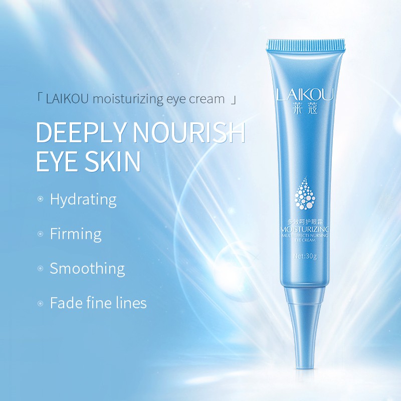 Kem dưỡng da mắt LAIKOU axit hyaluronic dạng gel chống nếp nhăn chống lão hóa làm mờ quầng thâm dưỡng ẩm 30g