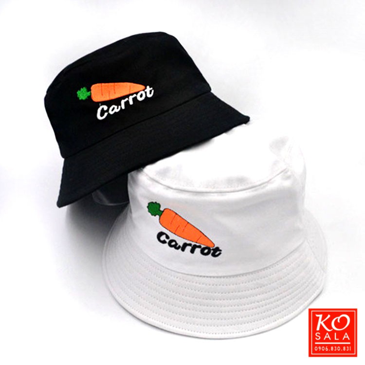Nón Bucket Thêu Củ Carot