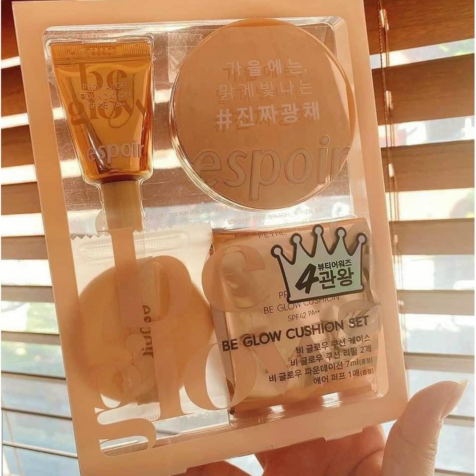 New 2020 - Set Phấn nước Espoir Pro Tailor Be Glow Cushion SPF42 PA++