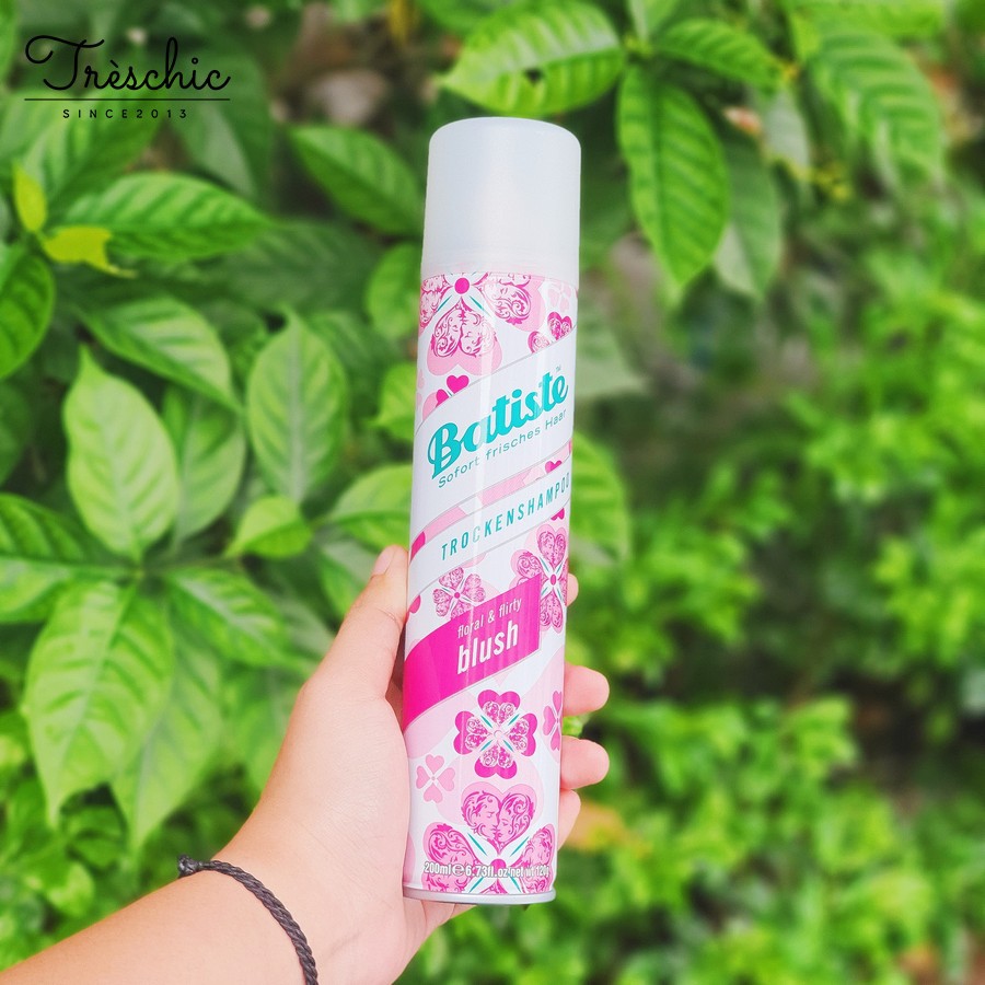 Dầu Gội Khô Batiste Dry Shampoo 200ml,Dầu Gội Giúp Hết Ngứa, Hết Bết Dính Tóc Bồng Bềnh Tức Thì