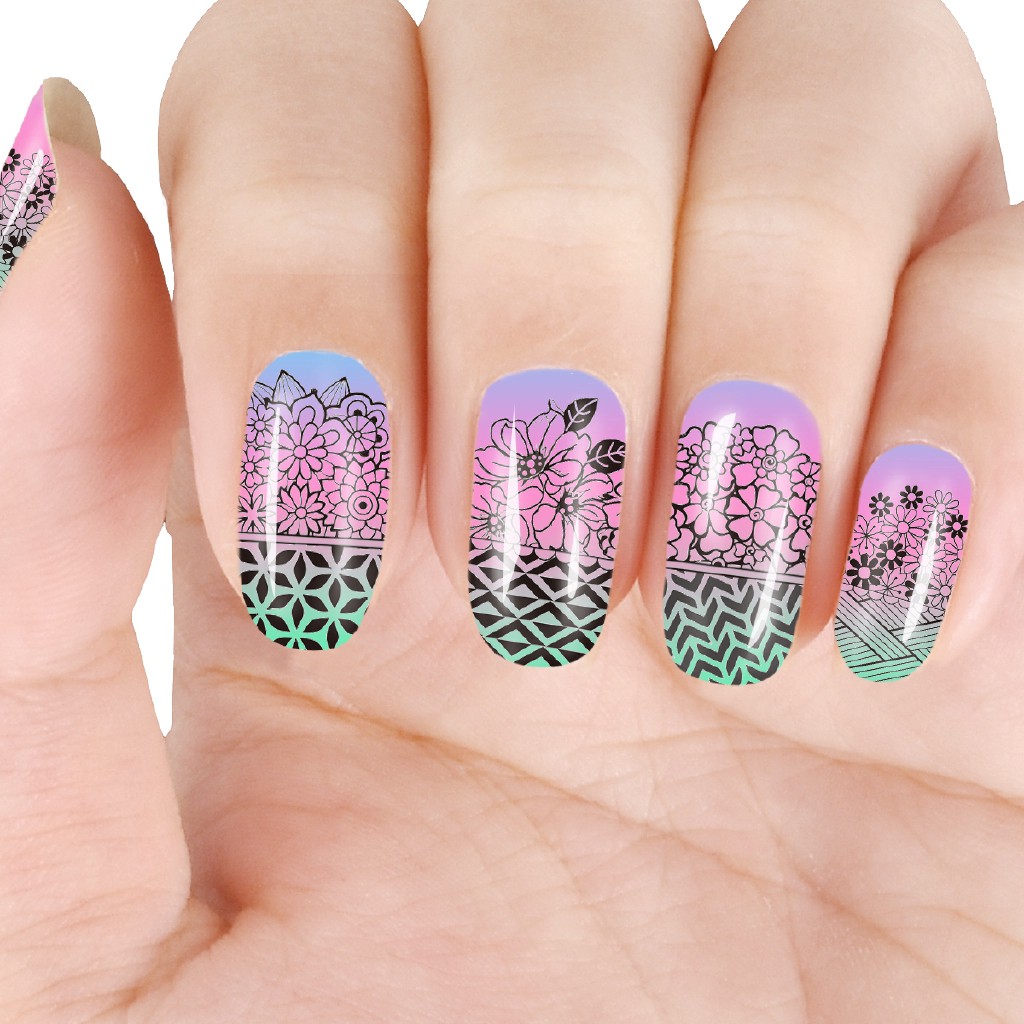 Set tem trang trí móng tay xinh xắn