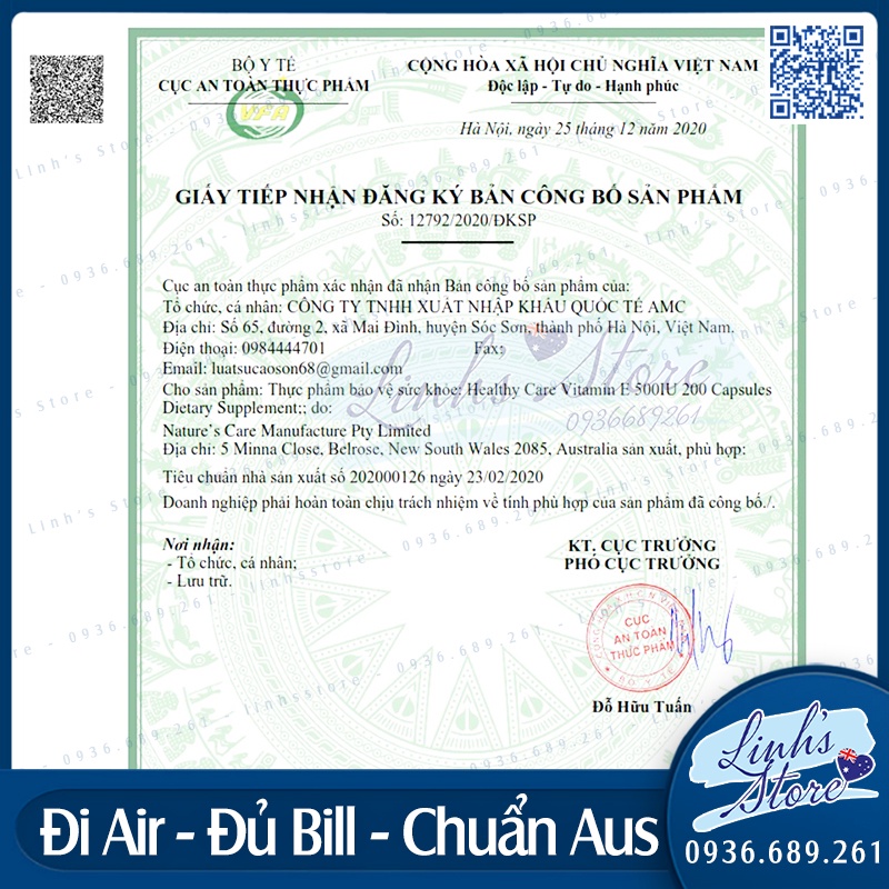 Healthy Care Vitamin E 500IU - 200 viên 💙 Chemist Warehouse - Úc