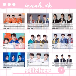 [RẺ VÔ ĐỊCH] SET 20 nhãn vở TF BOYS