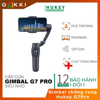 Gimbal chống rung HUKEY G7 Pro siêu nhỏ gọn cho Smartphone, Gopro, Gitup, Sjcam, Eken - Đối thủ đáng gờm Zhiyun Smooth