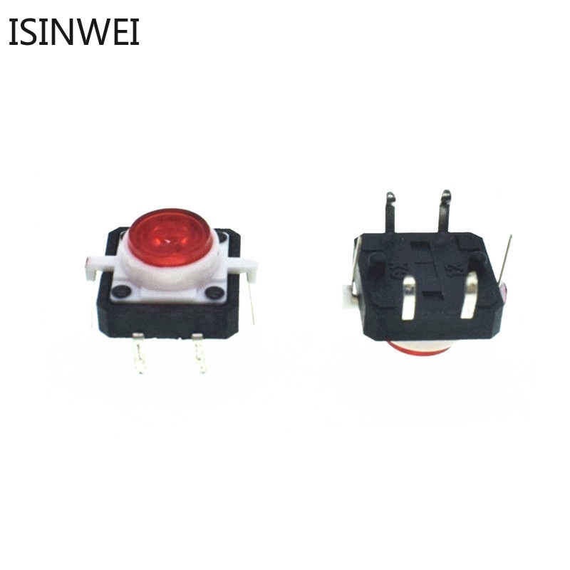 Set 10 công tắc kích thước 12X12X7.0mm kèm đèn LED 12*12*7