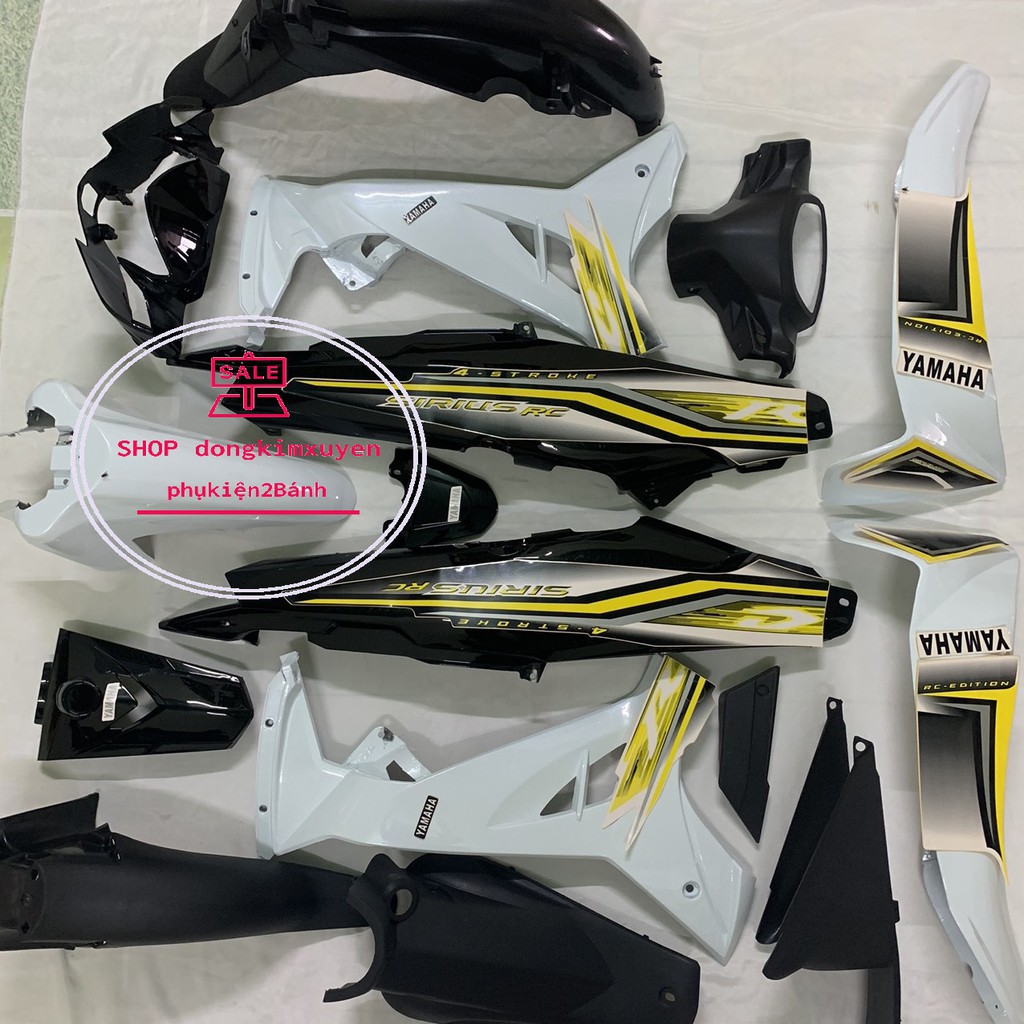 Dàn áo xe SIRIUS MÀU TRẮNG -SIRIUS RC nhựa nguyên sinh loại 1