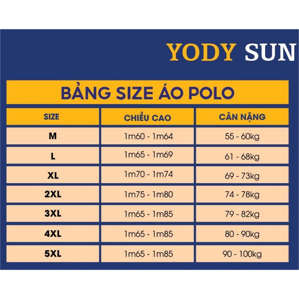 Áo thun Polo nam YODY cổ bẻ vải cá sấu Cotton xuất xịn,chuẩn form công sở APM5179