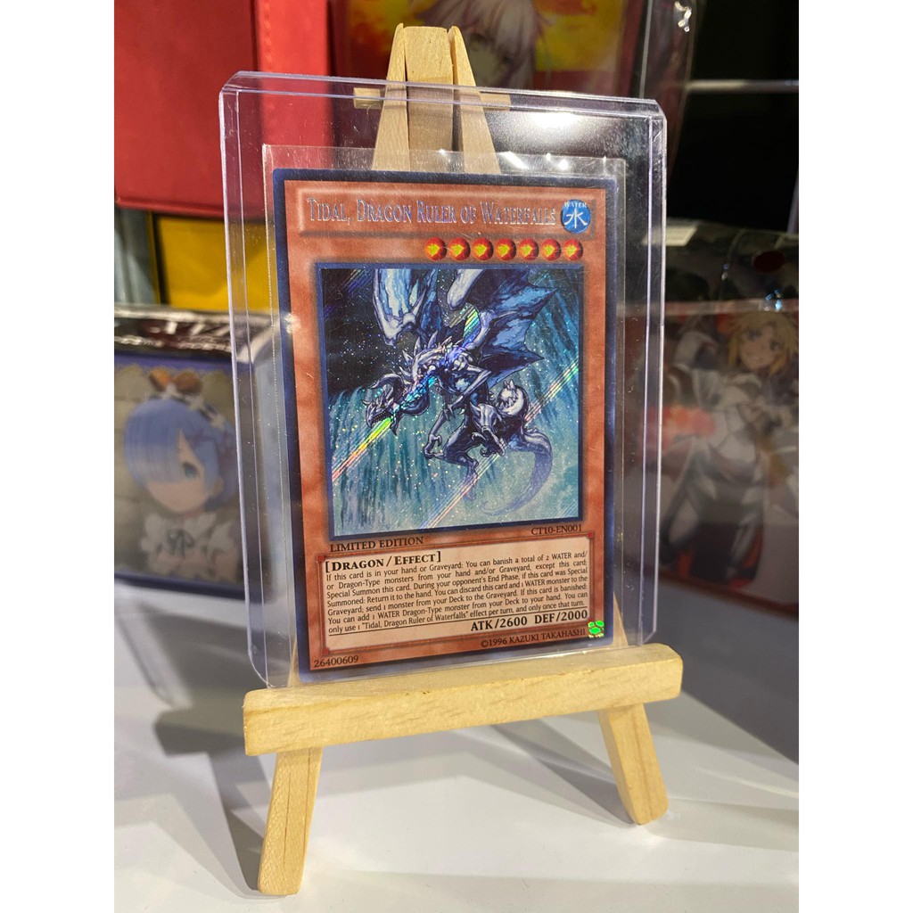 Lá bài thẻ bài Yugioh Tidal Dragon Ruler of Waterfalls – Secret Rare - Tặng bọc bài nhựa bảo quản
