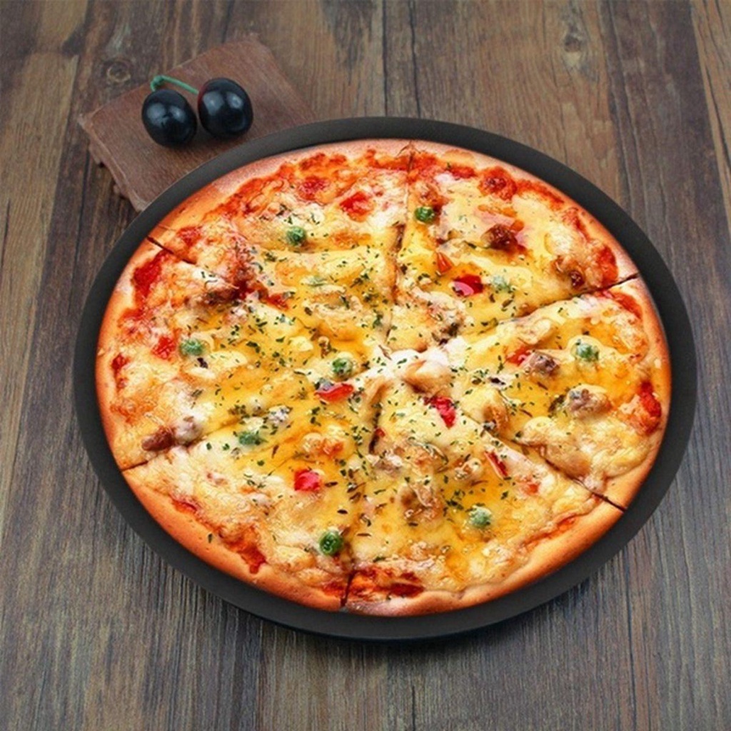 Chảo Nướng Bánh Pizza Chống Dính Có Lỗ Tròn Tiện Dụng Cho Nhà Bếp