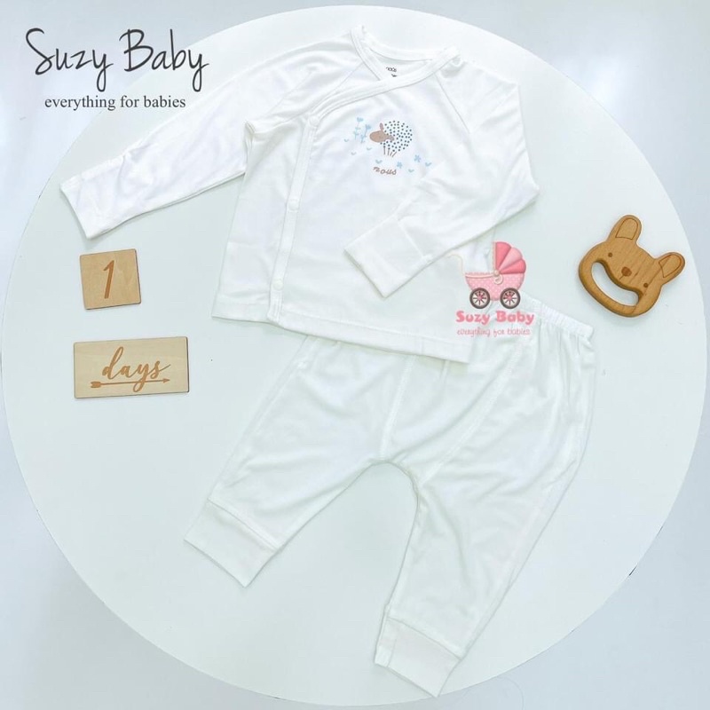 Bộ Nous cài lệch newborn petit cho bé
