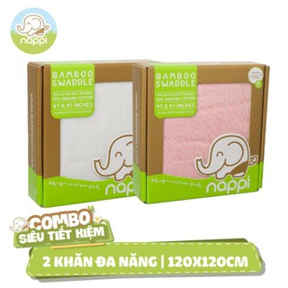 2 hộp khăn đa năng nappi 120x120cm t1122