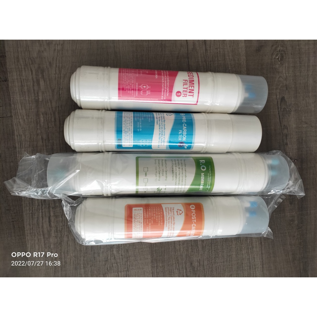 Bộ 4 lõi lọc RO và UF cho máy Korihome, KG47, KG48