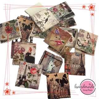 [ 4 chiếc ] Cúc Gỗ Handmade  trang trí scrapbook, cúc áo/ 3.1cmx3.3cm