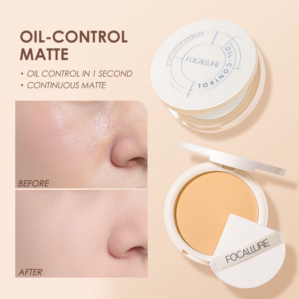 Phấn Phủ Focallure Kiềm Dầu Tự Nhiên Lâu Trôi Chống Thấm Nước Và Mồ Hôi