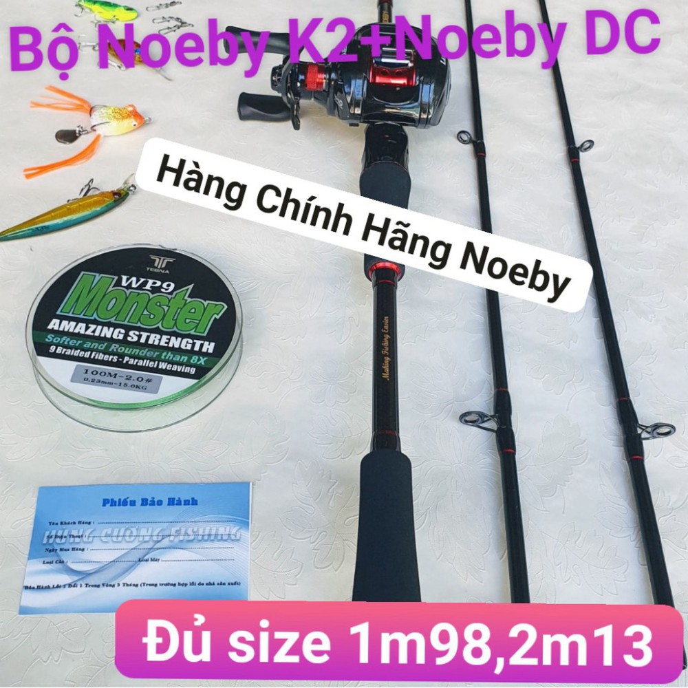 Bộ Cần Câu Lure Máy Ngang NOEBY Leisure K2🔰Hàng Chính Hãng🔰Bộ Cần Câu Lure Cá Lóc Noeby