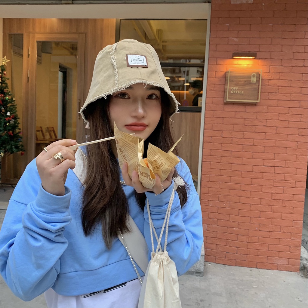 Mũ xô chống nằng phong cách Hàn Quốc cho nữ