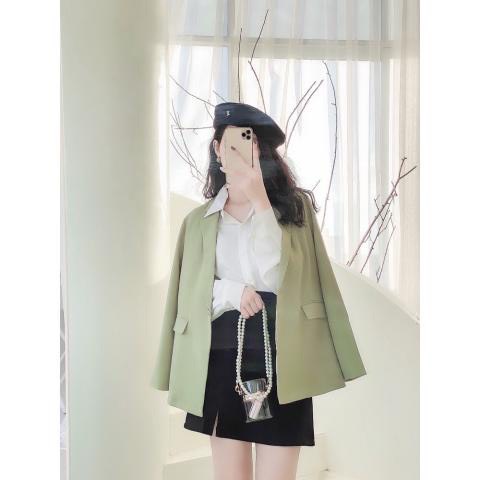 Áo blazer nữ đẹp  2 lớp dài tay thu đông giá rẻ phong cách Hàn Quốc Sollle | BigBuy360 - bigbuy360.vn