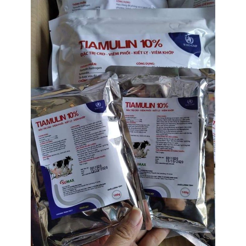 Tiamulin 10%- heo ho suyễn, viêm phổi, kiết lỵ,viêm khớp
