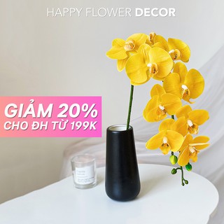 Hoa lụa Happy flower decor - Lan hồ điệp quý phái trang trí nhà cửa, phòng ngủ