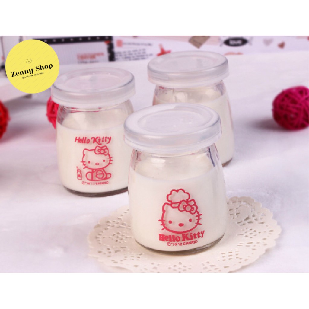 Hũ thủy tinh làm sữa chua Yogurt có nắp đậy 100ml