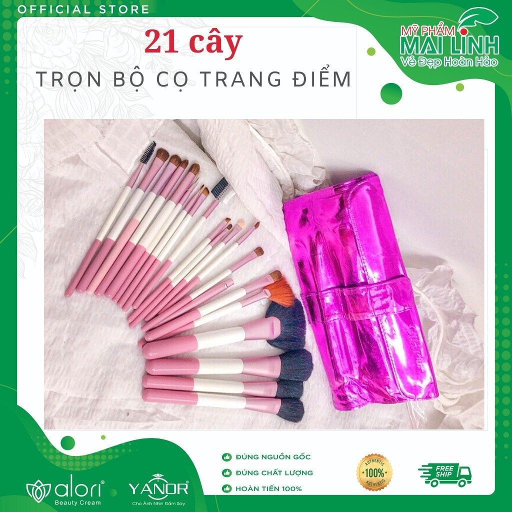 Bộ Cọ Trang Điểm Chuyên Nghiệp, Cọ Trang Điểm Cá Nhân Hàn Quốc Đầy Đủ Chức Năng - Lông Mịn Đầy Đủ 24 Cây