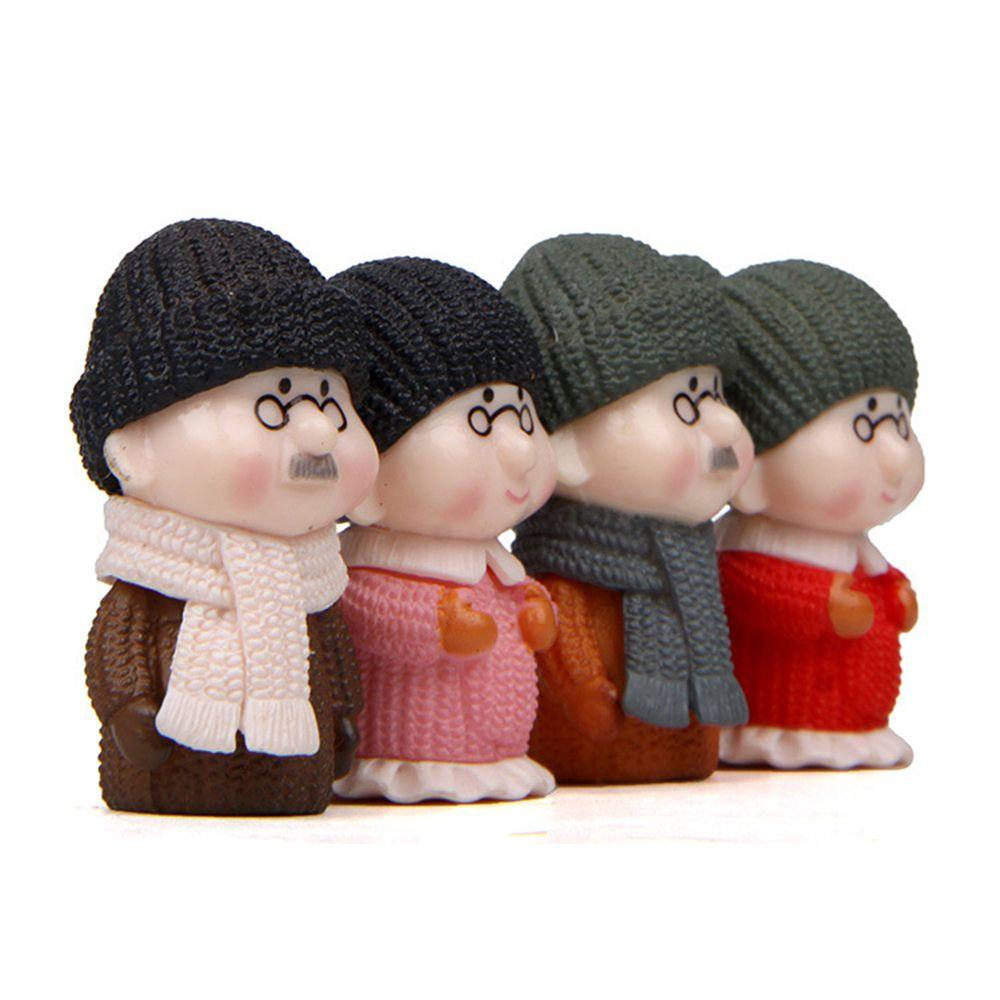 Set 1 / 4 Khuôn Làm Chậu Hoa Mini Hình Ông Già Trang Trí Sân Vườn / Ban Công / Nhà Cửa
