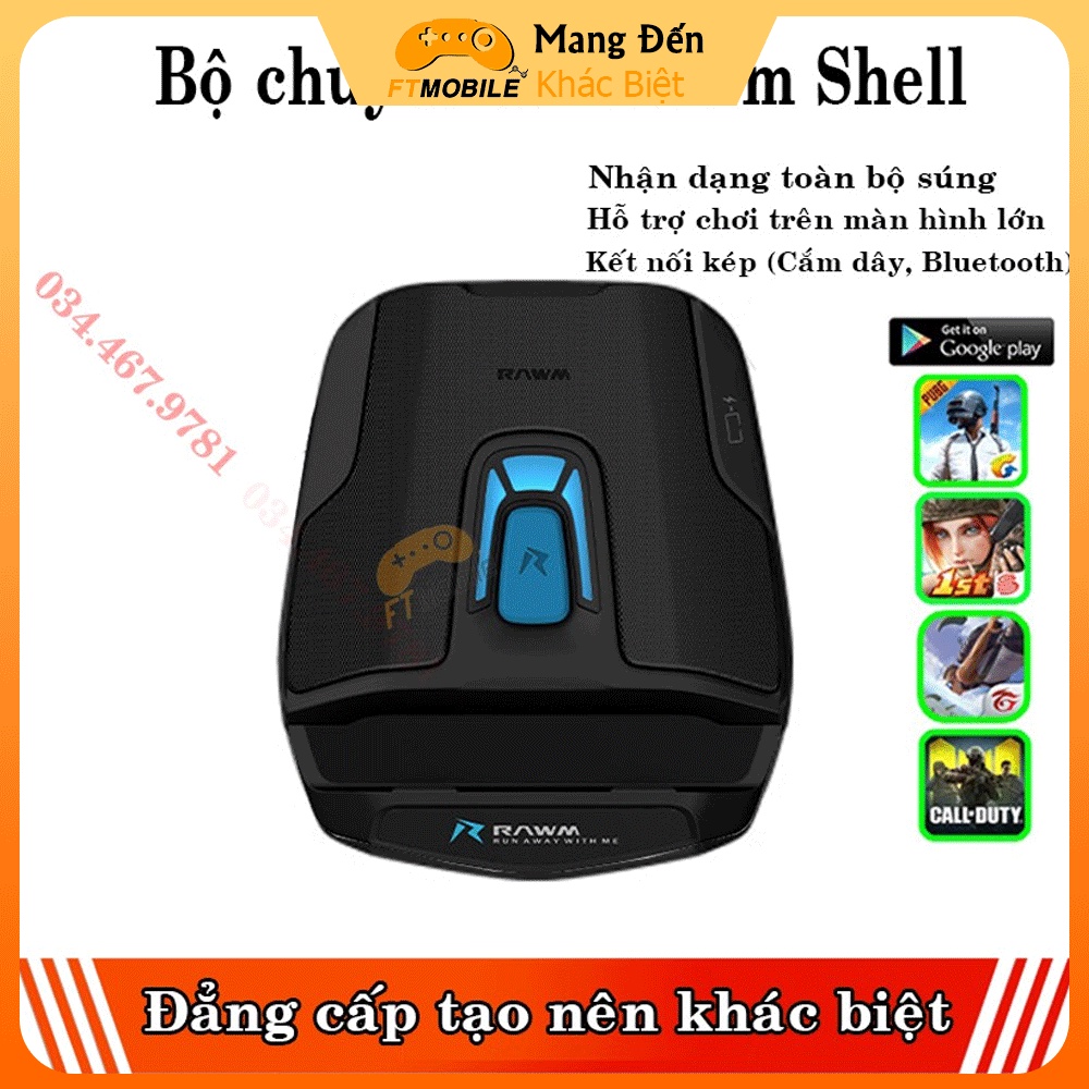 Rawm Shell - Bộ chuyển đổi chơi game thông minh nhận diện các loại súng dành cho Android