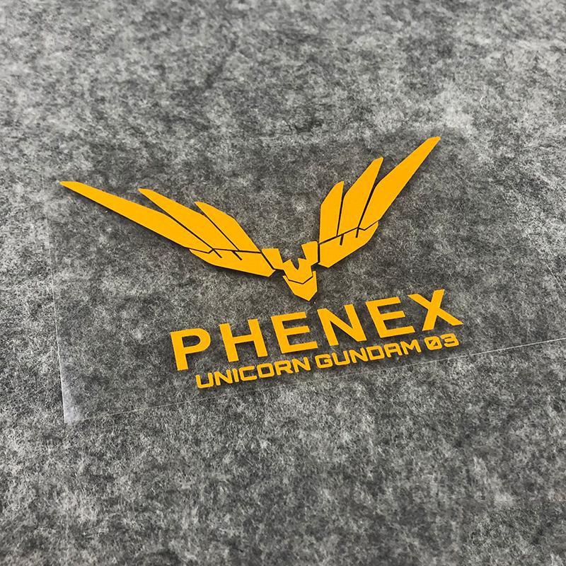 Miếng dán hình Gundam UNICORN UNICORN-RX3 phượng hoàng trang trí xe hơi/xe máy