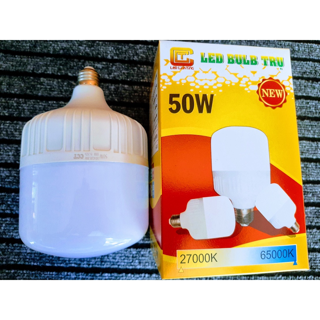 Bóng Đèn Led Trụ 50W Loại To Siêu Rẻ Siêu Tiết Kiệm (Bảo Hành Đổi Mới 1 Năm)