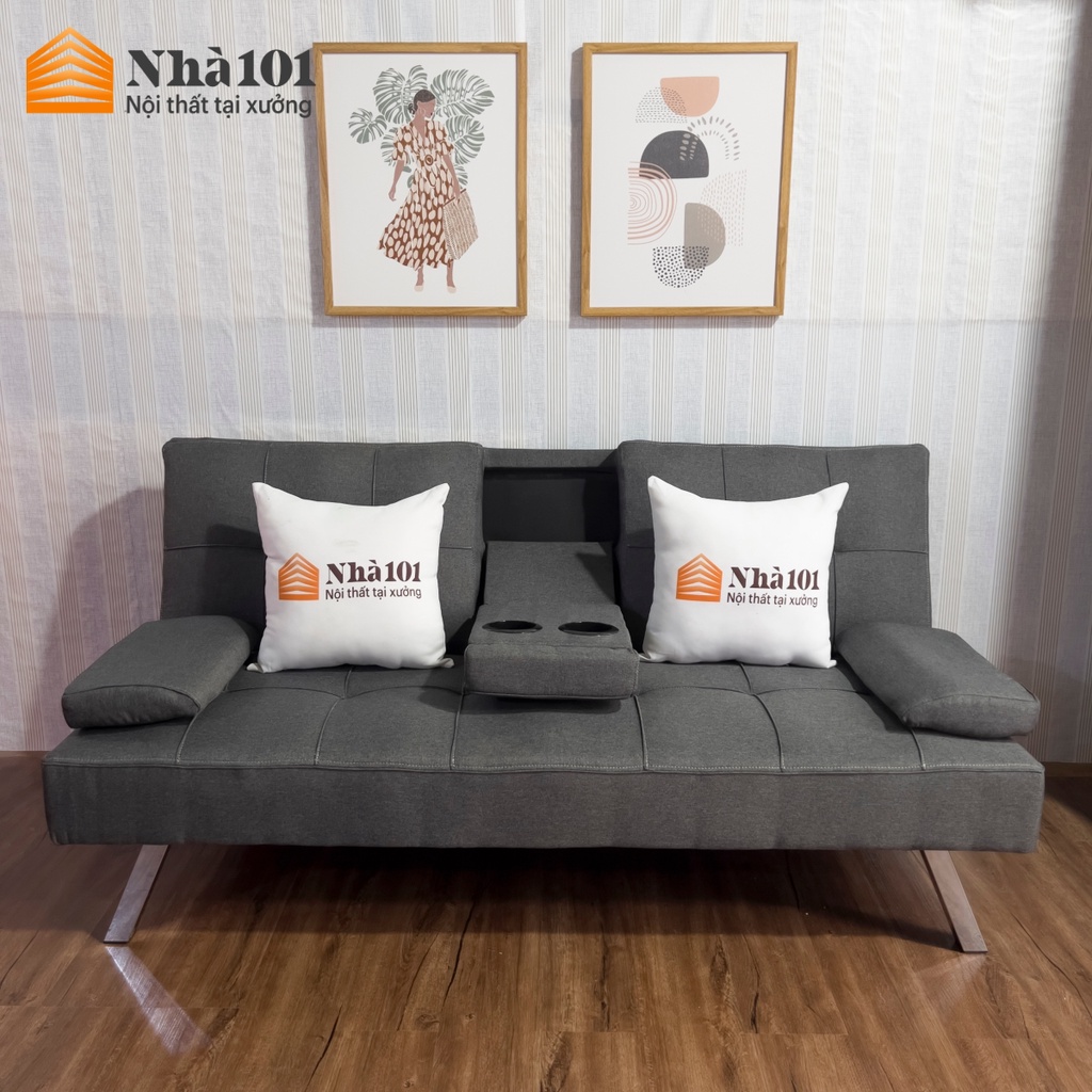 Sofa Bed Sofa Giường đa năng có khay để cốc Nhà 101