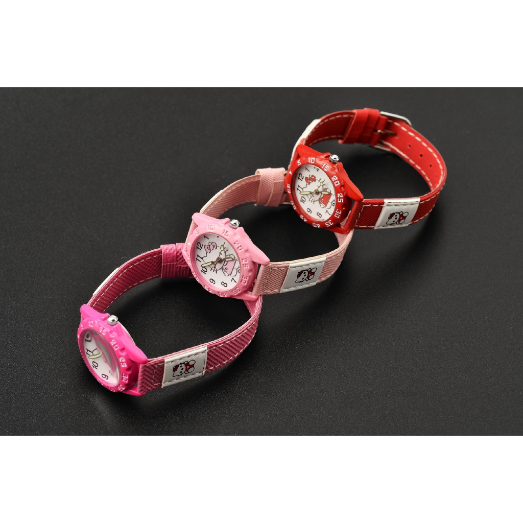 Đồng Hồ Hello Kitty Dễ Thương Chống Nước Cho Bé Gái