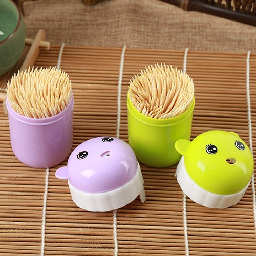 Hũ đựng tăm hình gấu dễ thương nhiều màu