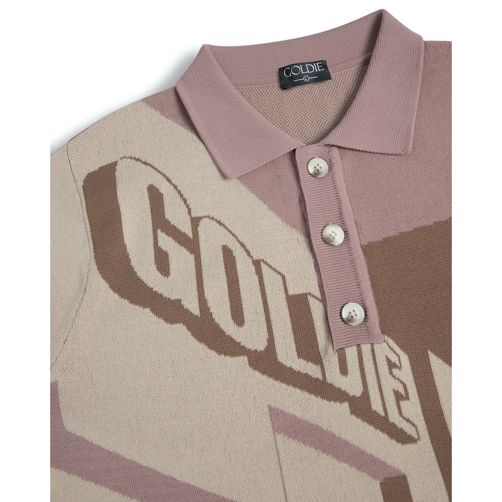 Áo polo "GOLDIE CONSTRUCTION" chất liệu rayon co giãn