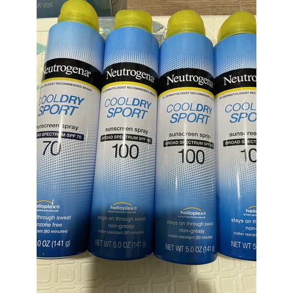 Xịt Chống Nắng Neutrogena Cooldry Sport Sunscreen Spray SPF 70 (141g)