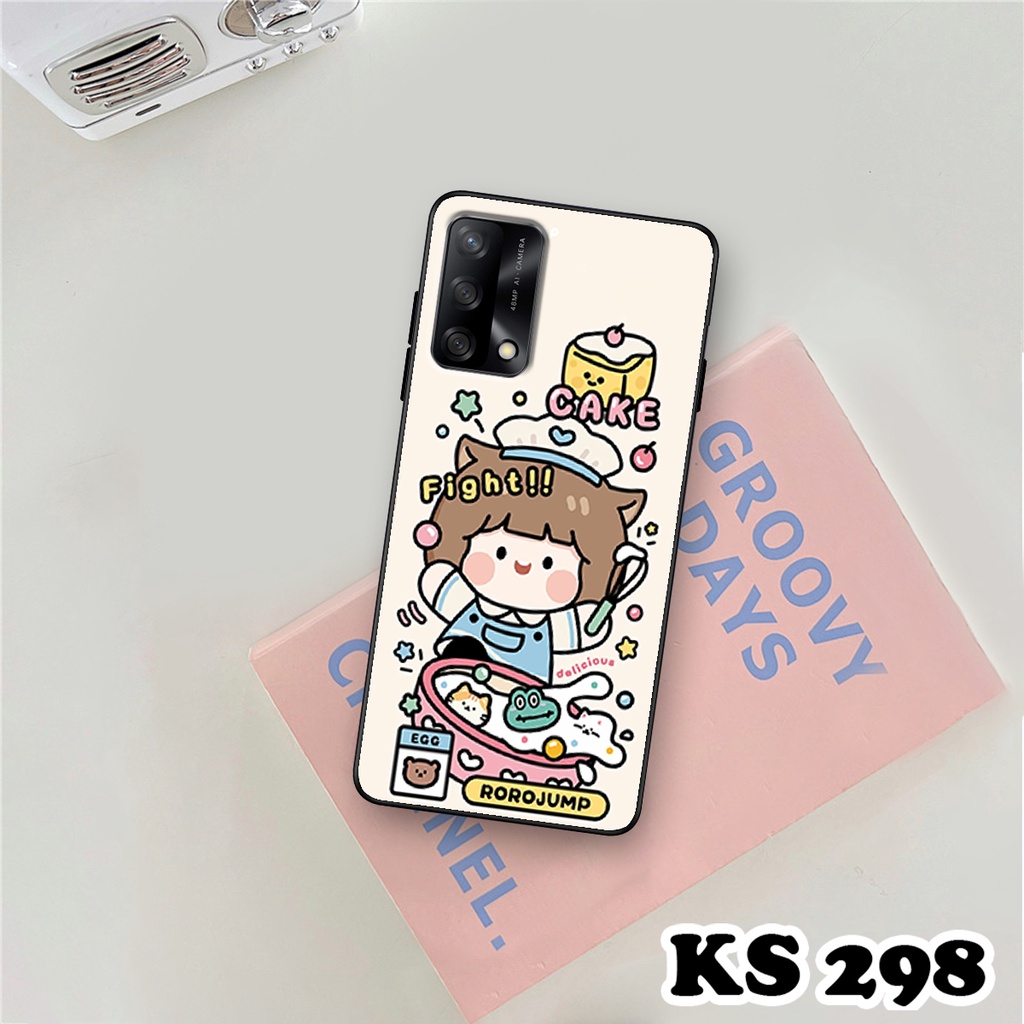 Ốp lưng Oppo A74 - Oppo A74 5G - Ốp in hình Ngân hà &amp; Roro Jumb - Lưng nhám viền TPU