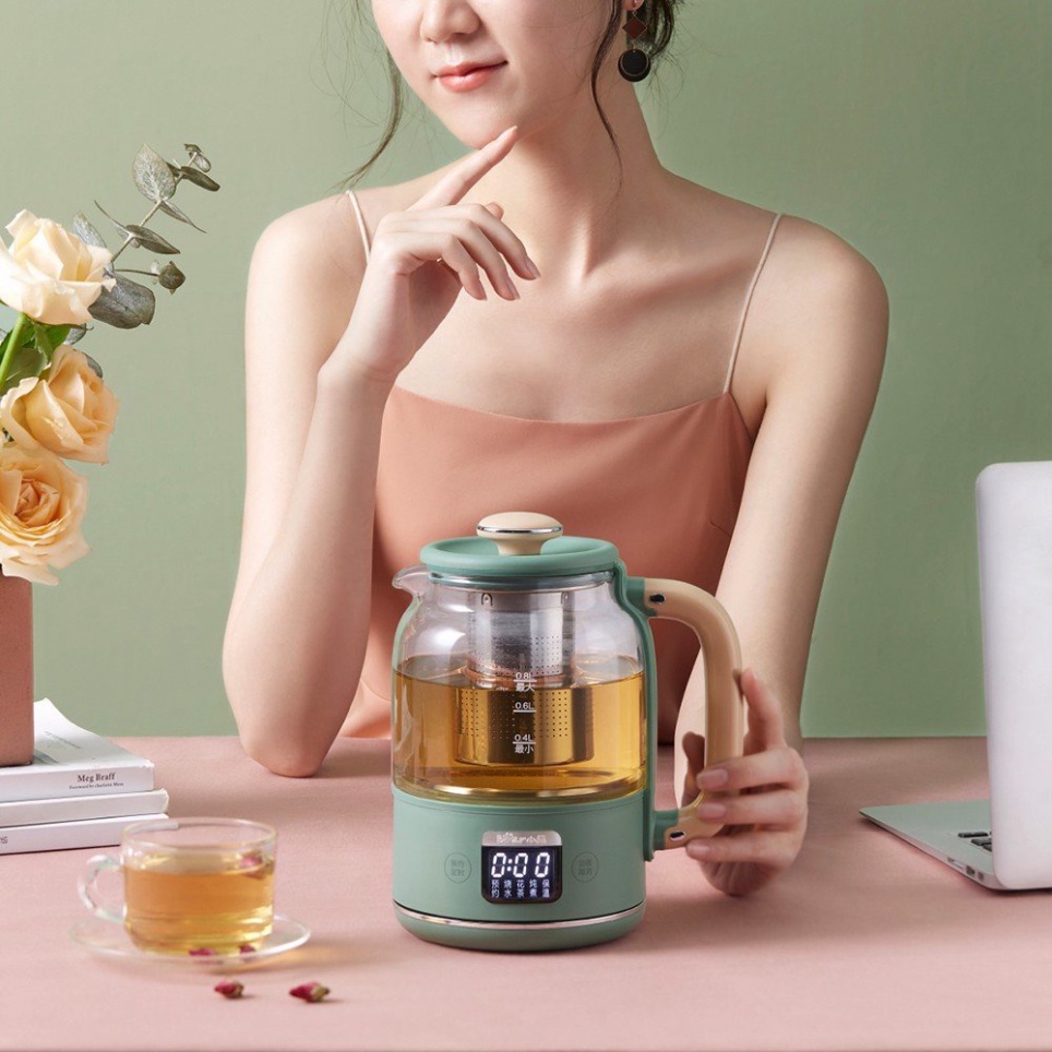 Bình pha trà đa chức năng 800ml Bear YSH-C08T1 - Hàng Chính Hãng