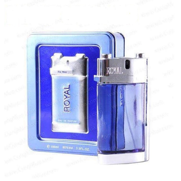 Nước Hoa Nam Royal Hộp Thiếc100ml xanh dương