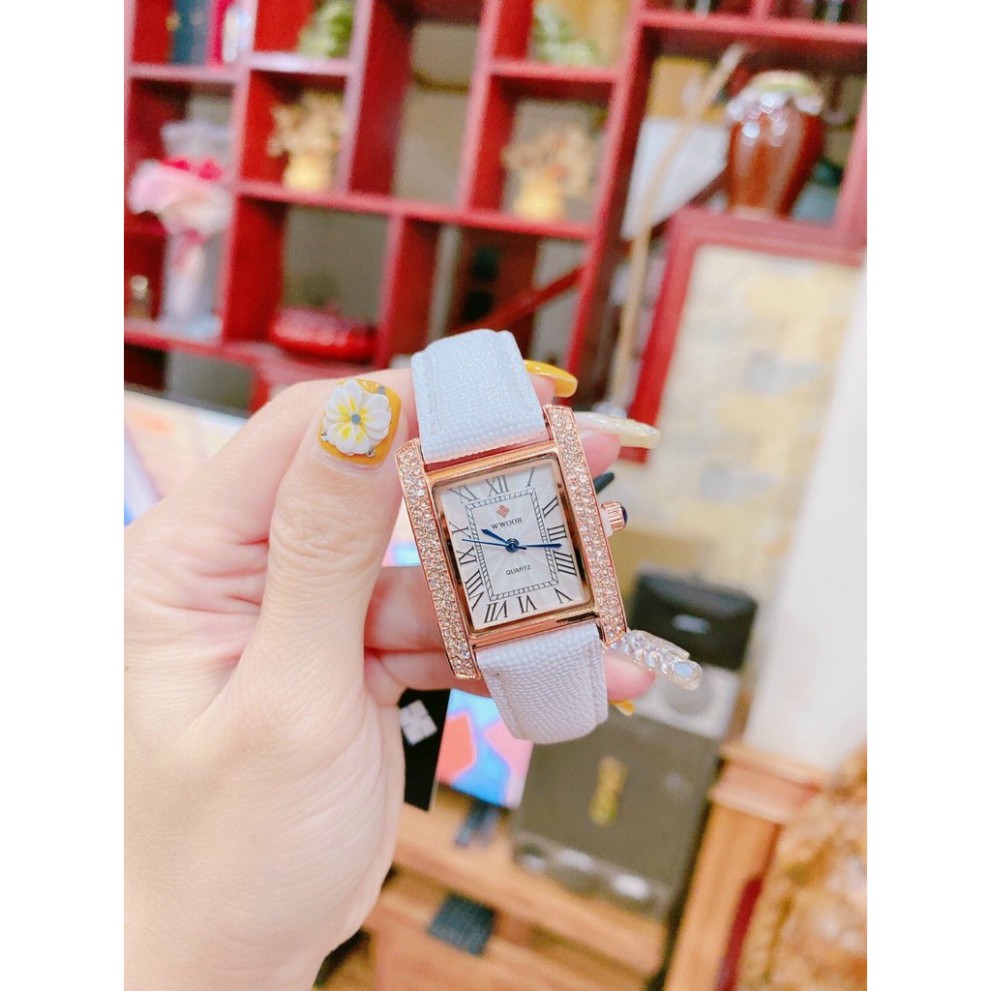 Đồng hồ nữ WWoor mặt vuông siêu xinh | BigBuy360 - bigbuy360.vn