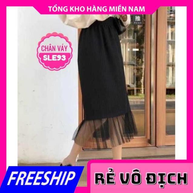 CHÂN VÁY LEN PHỐI LƯỚI ÔM BODY SLE93 ⚡FREESHIP⚡100% ẢNH THẬT⚡ CHUYÊN SỈ - GIÁ TỐT  MY