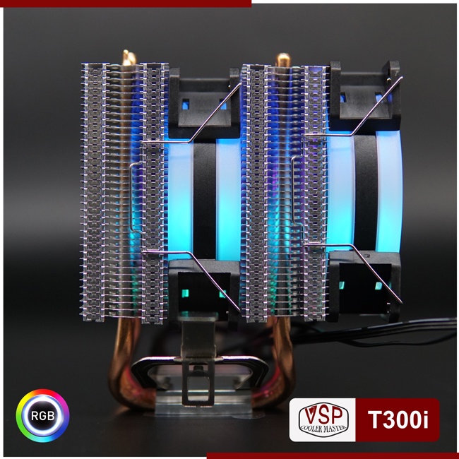 Quạt CPU VSP Cooler Masster T300i LED