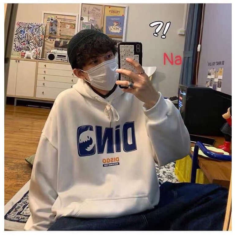 Áo hoodie DINO mũ 2 lớp NA777