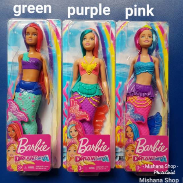 Búp Bê Barbie Hình Nàng Tiên Cá Màu Cầu Vồng Dễ Thương