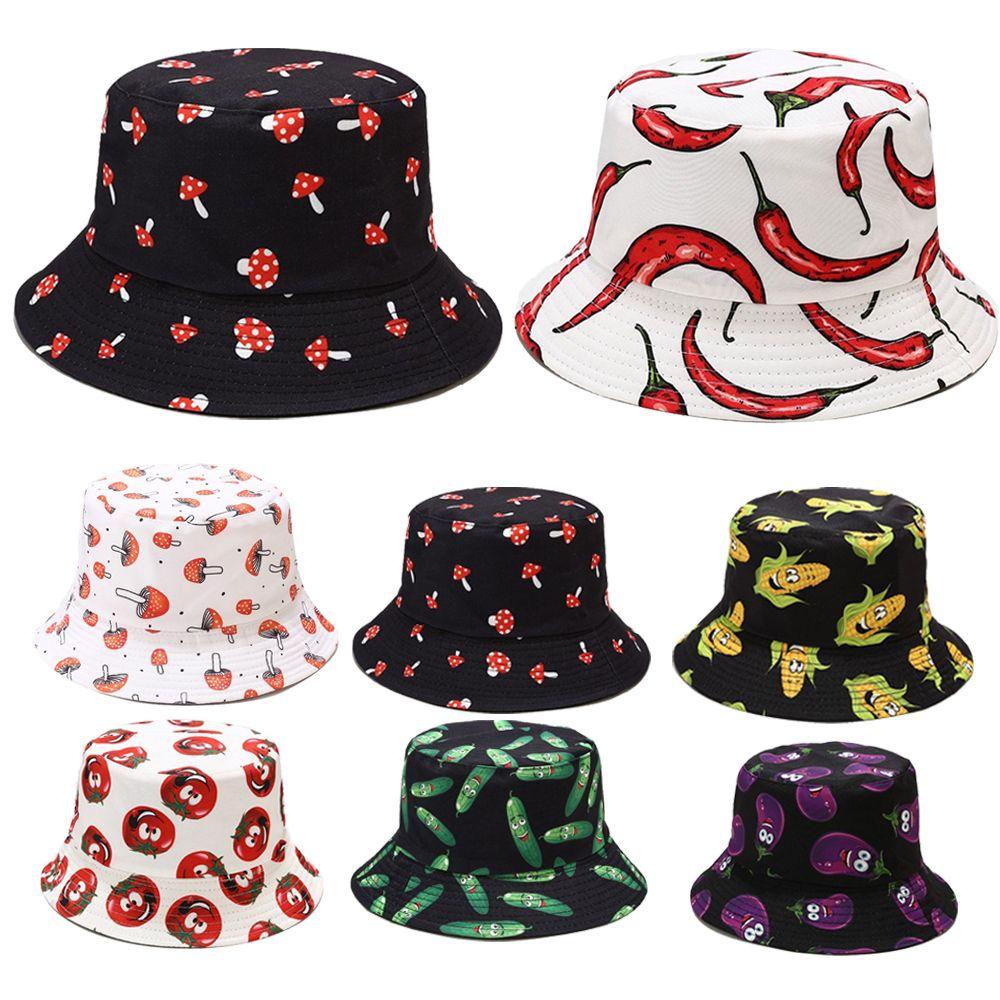 Nón Bucket Chống Nắng Hoạ Tiết Hoa Lá Thiết Kế Mới Thời Trang Mùa Hè