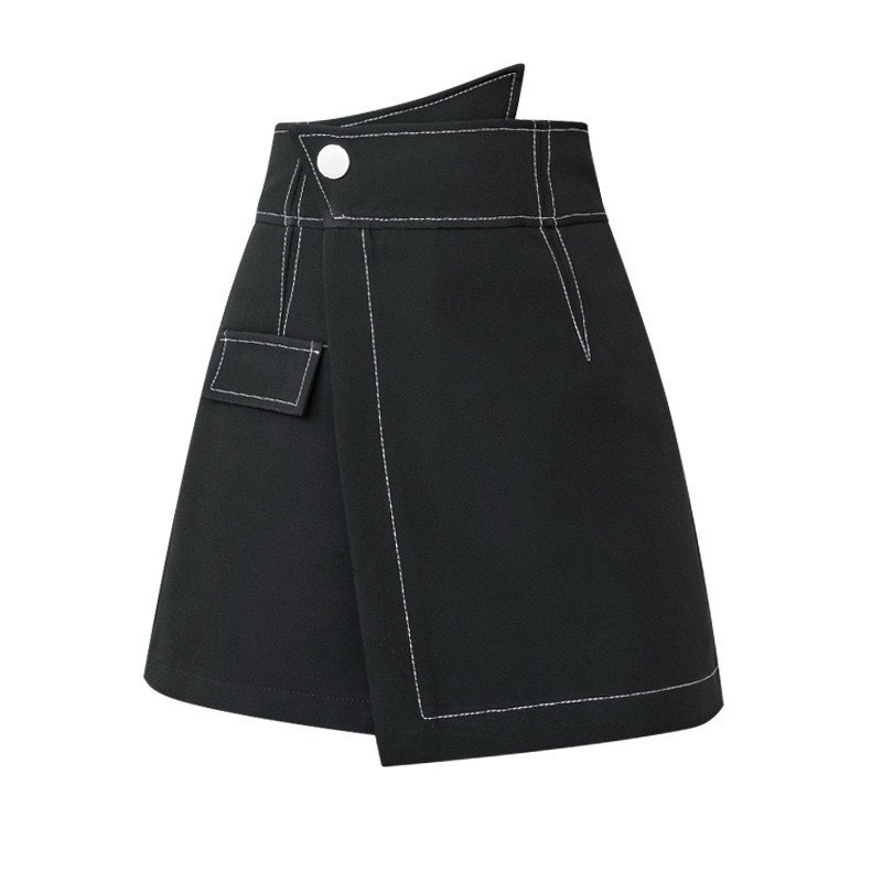 Quần giả váy cạp cao, quần short nữ, viền chỉ nổi sang trọng Julesche, 3 size S, M, L | BigBuy360 - bigbuy360.vn