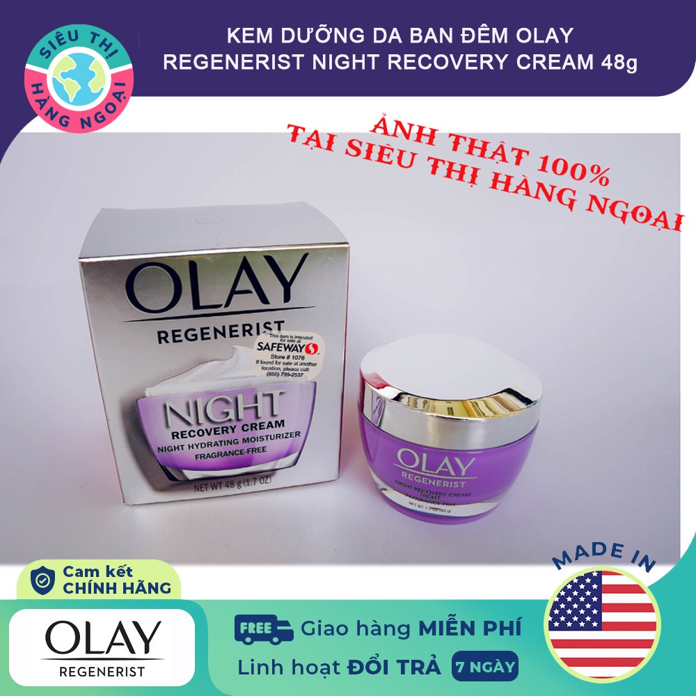OLAY Mỹ-Kem Dưỡng Da Ban Đêm Olay Regenerist Night Recovery Cream 48g