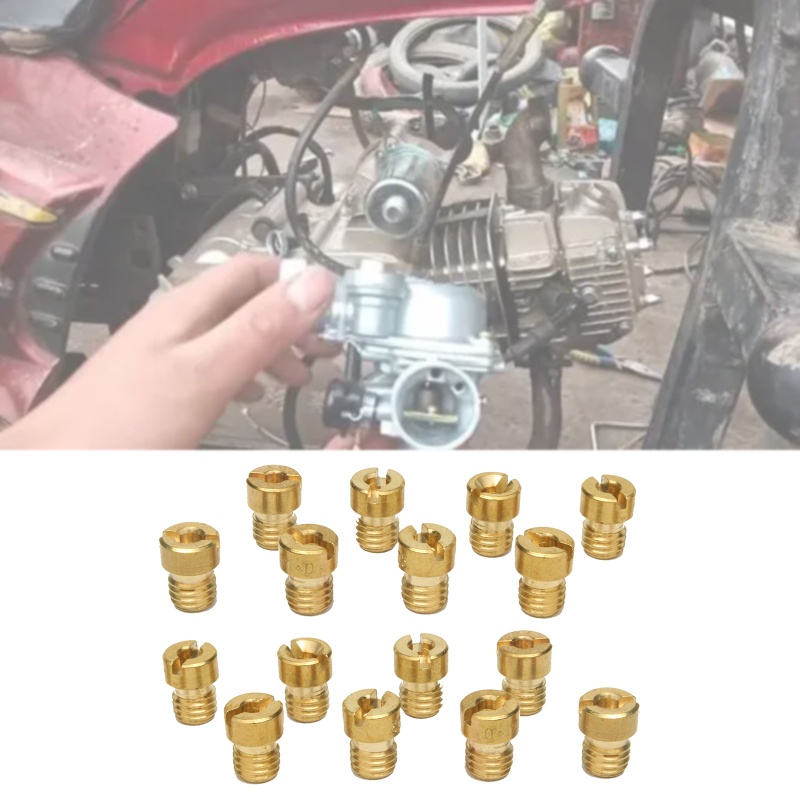 Bộ 16 Vòi Phun Chính M6 M5 6mm 5mm Cho Bộ Chế Hòa Khí DellOrto BGM