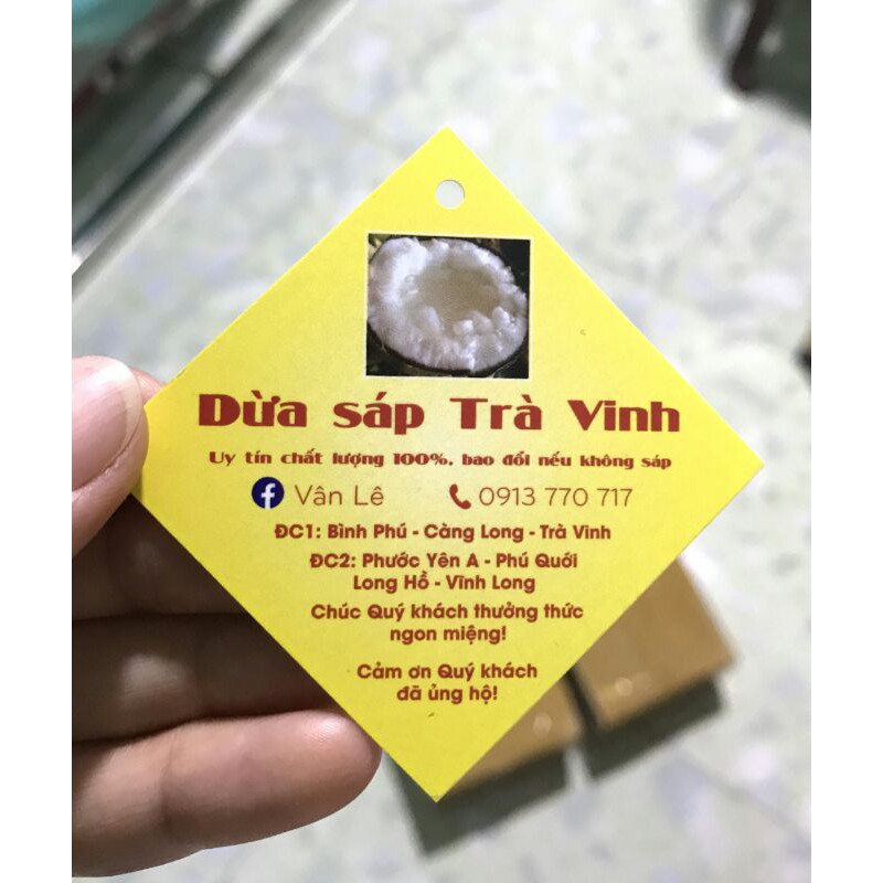 Dừa sáp đặc Trà Vinh Loại 1 từ 1kg-1,3kg