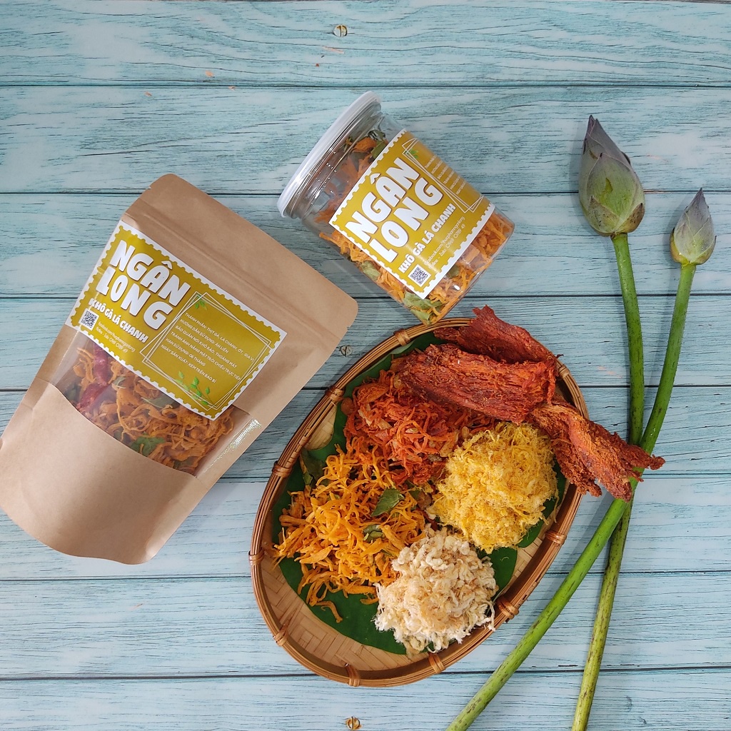 Khô Gà lá chanh Ngân Long - Thơm ngon Dinh dưỡng - Hủ PET 100g | 250g | BigBuy360 - bigbuy360.vn